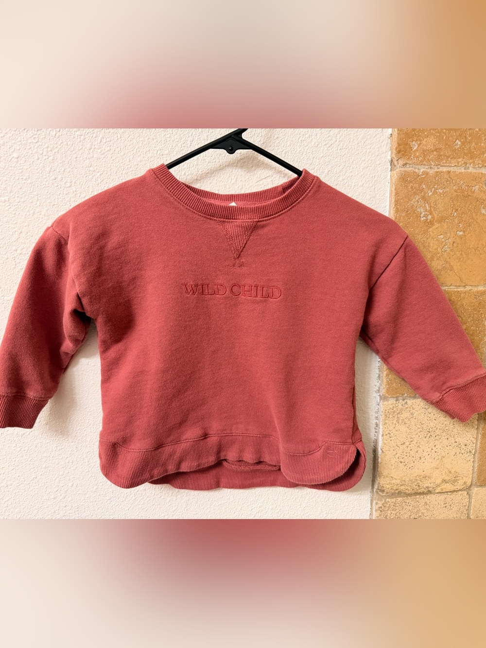 Cotton On ' “Wild Child” Crewneck - Dusty Rose